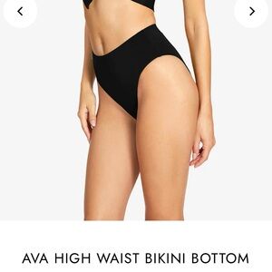Robin Piccone - Black High Waist Bikini Bottom